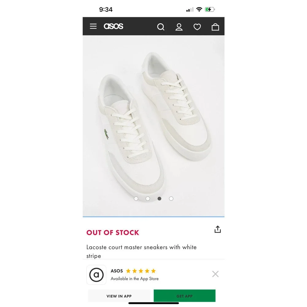 Lacoste Court-Master 220 1 CMA Mens Beige Canvas Lifestyle Sneakers Shoes